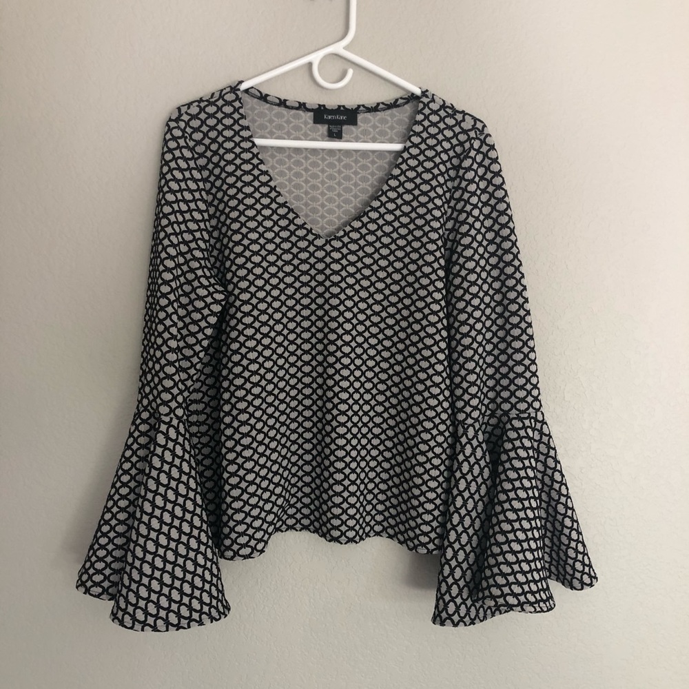 Karen Kane bell sleeve top